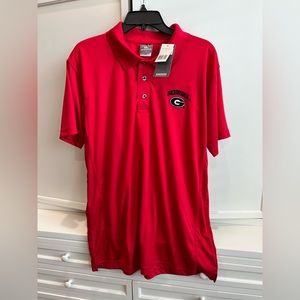 Knight’s Apparel GA Bulldog athletic golf shirt, size Large